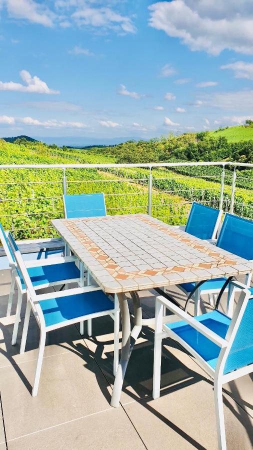 Ferienwohnung Domaine BOHN Blue Winehouse Reichsfeld Exterior foto