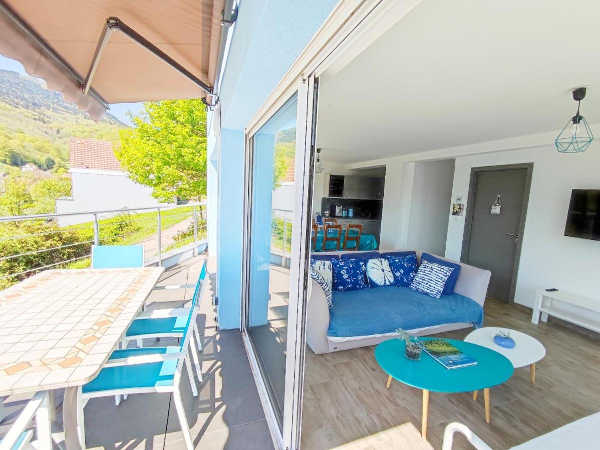 Ferienwohnung Domaine BOHN Blue Winehouse Reichsfeld Exterior foto