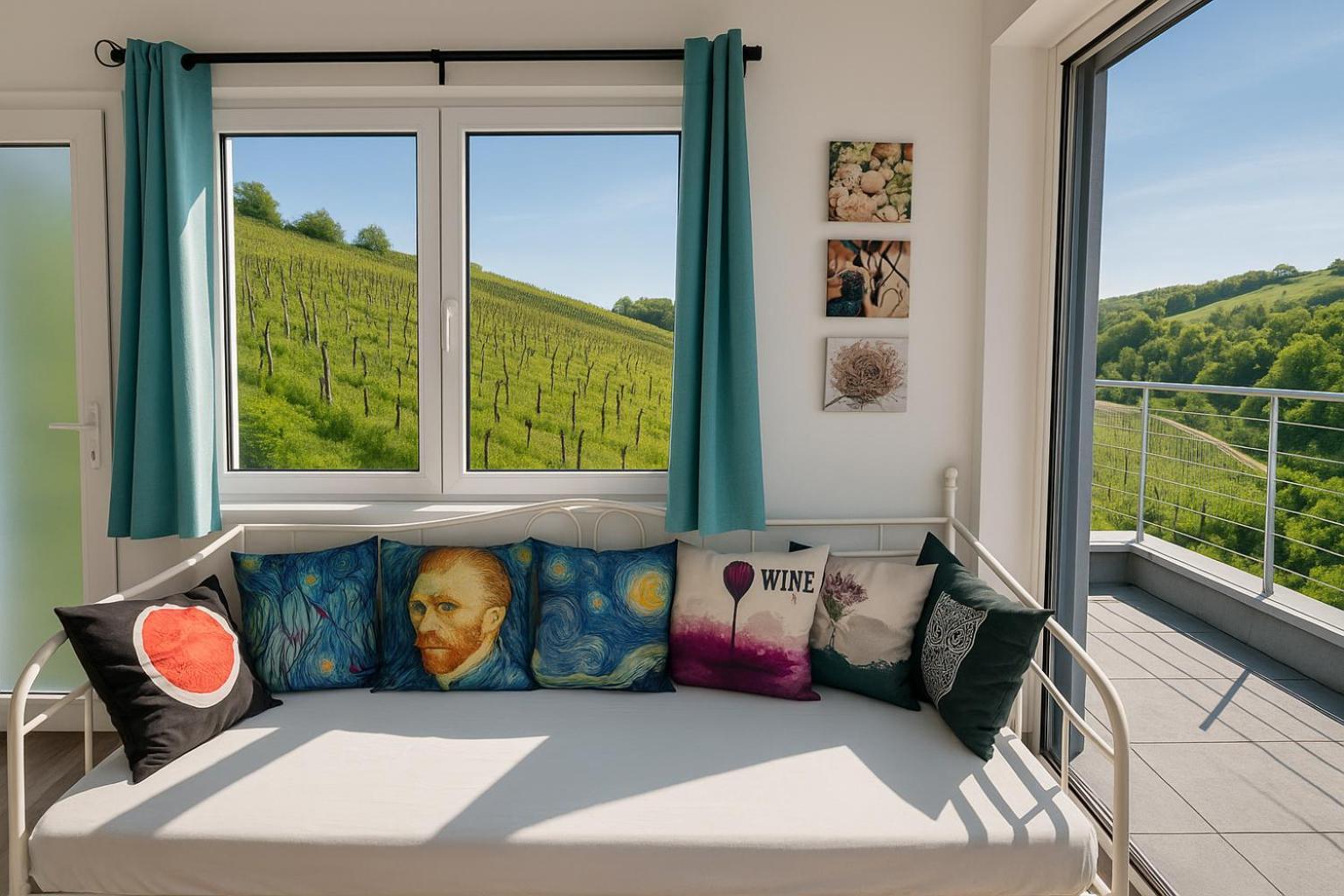 Ferienwohnung Domaine BOHN Blue Winehouse Reichsfeld Exterior foto